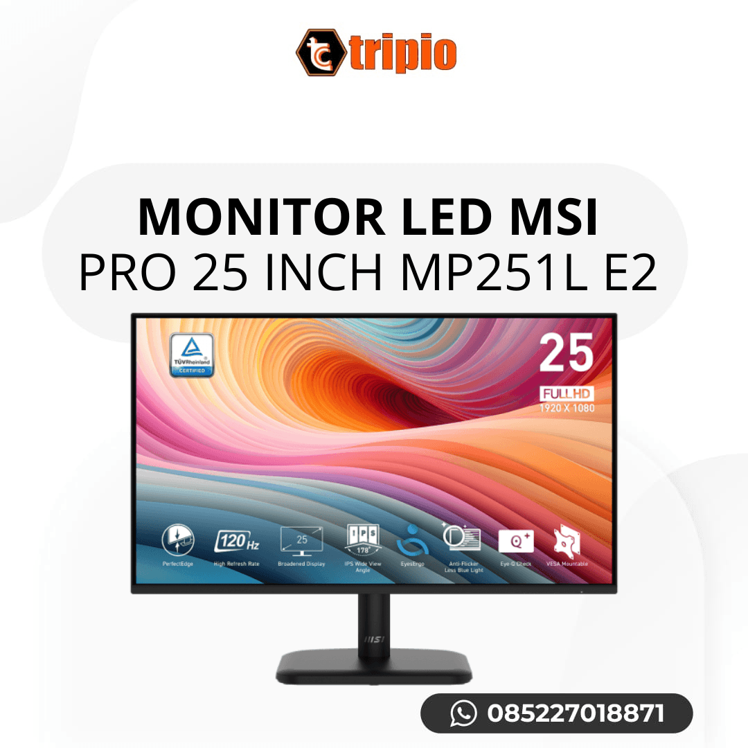 Monitor MSI PRO MP251L E2 25 inch IPS 120Hz di Tripio Computer