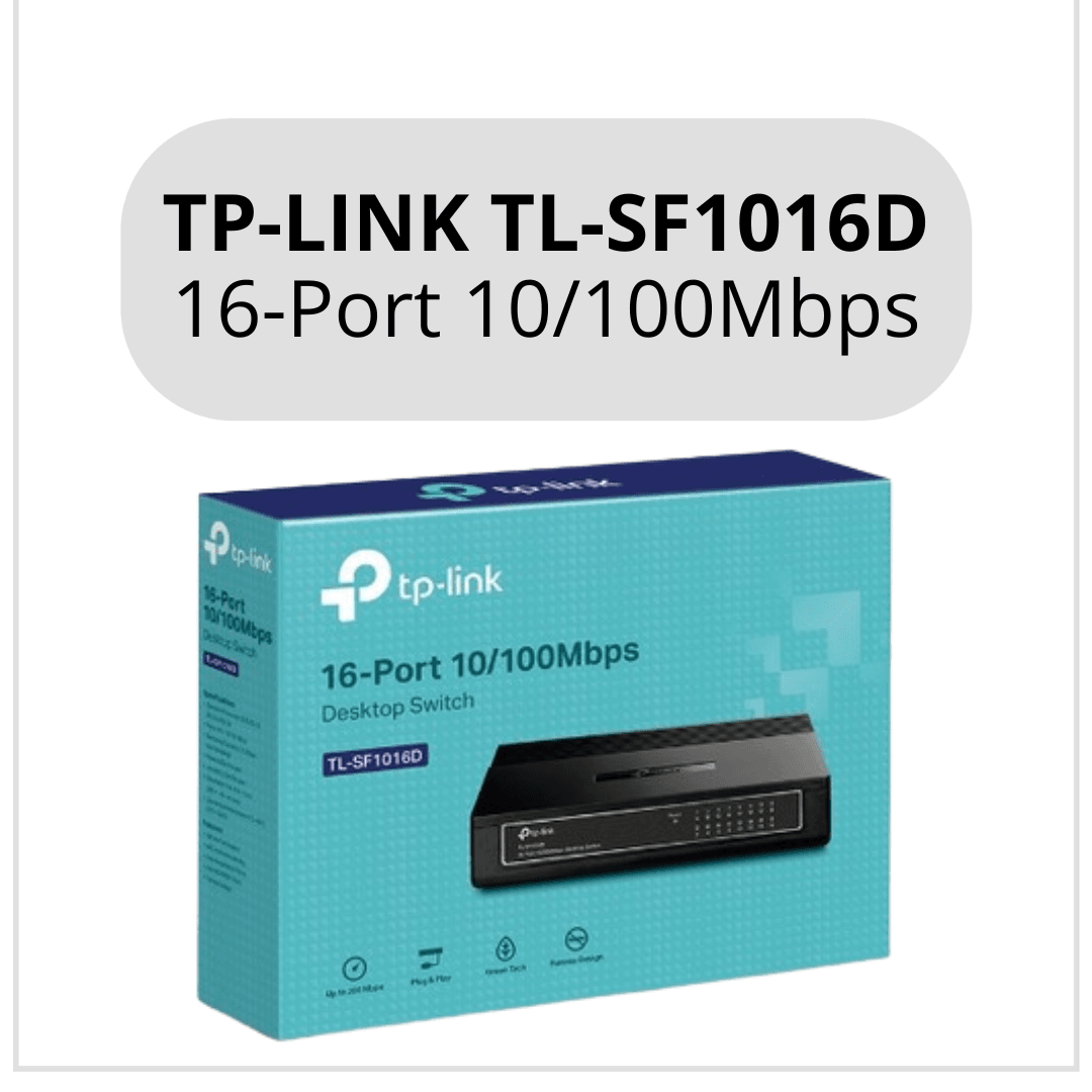 Switch hub TP-Link TL-SF1016D 16 port di Tripio Computer