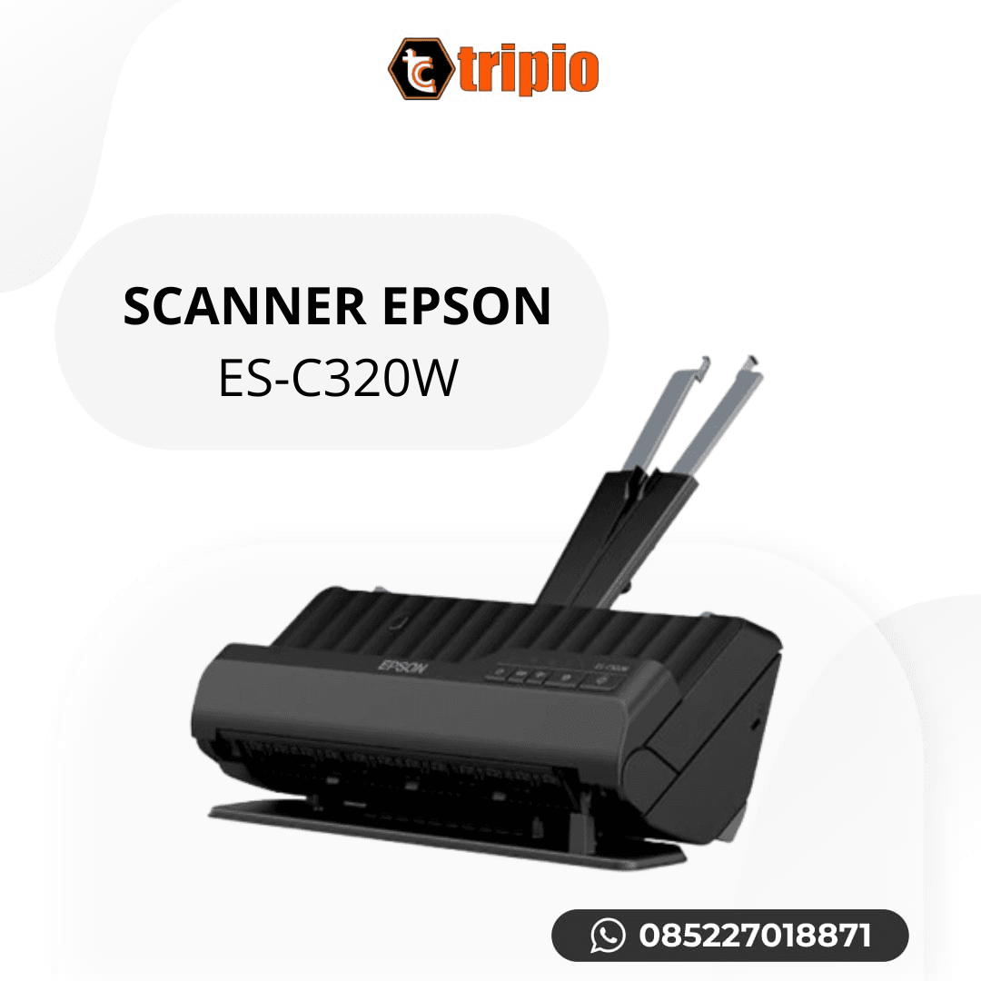 Scanner Epson WorkForce ES-C320W pemindai dokumen di Tripio Computer