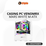VenomRX Mars White Casing PC M-ATX Tempe...