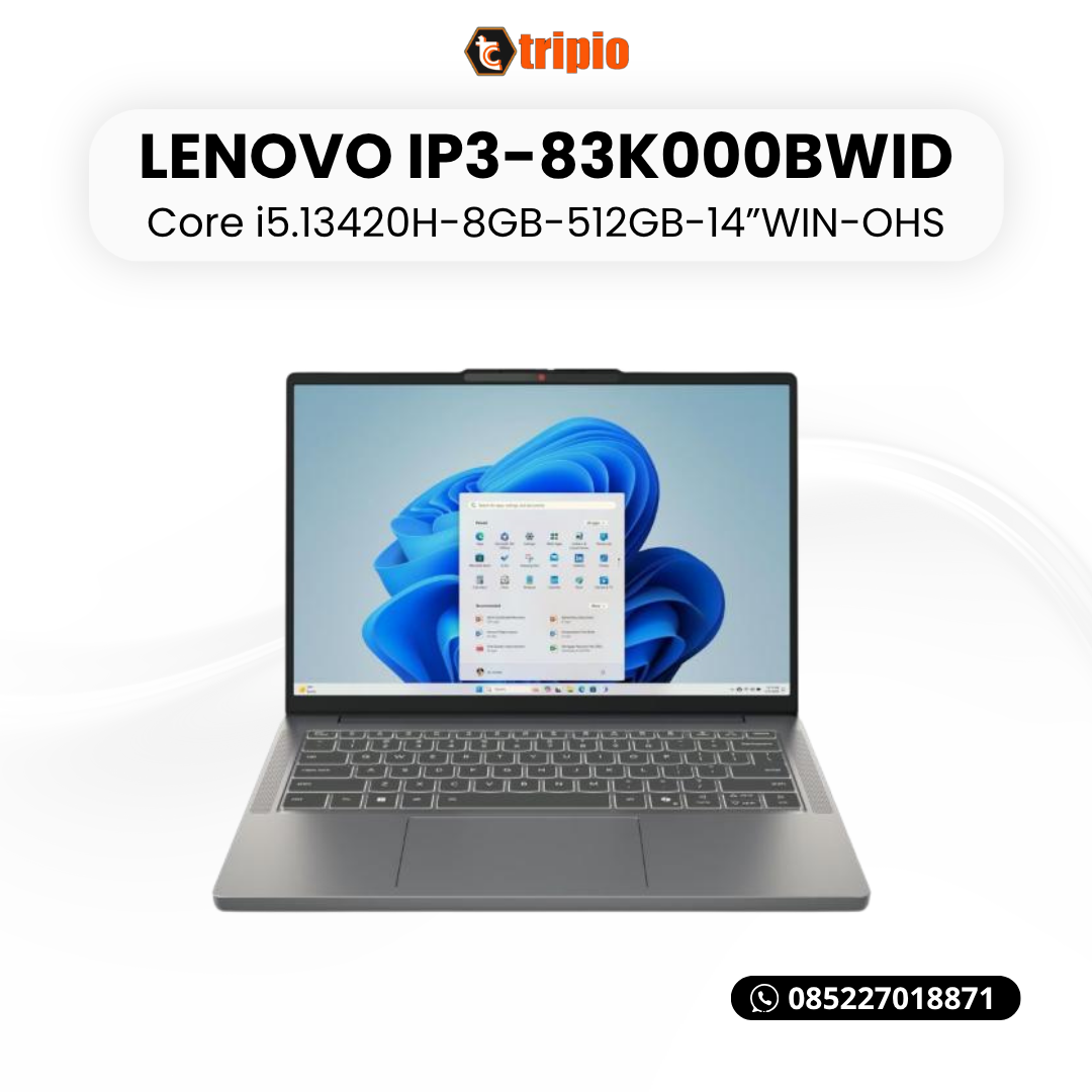 Lenovo Ideapad SLIM 3 14IRH10-83K000BWID (Intel i5.13420H-8GB-512GB)