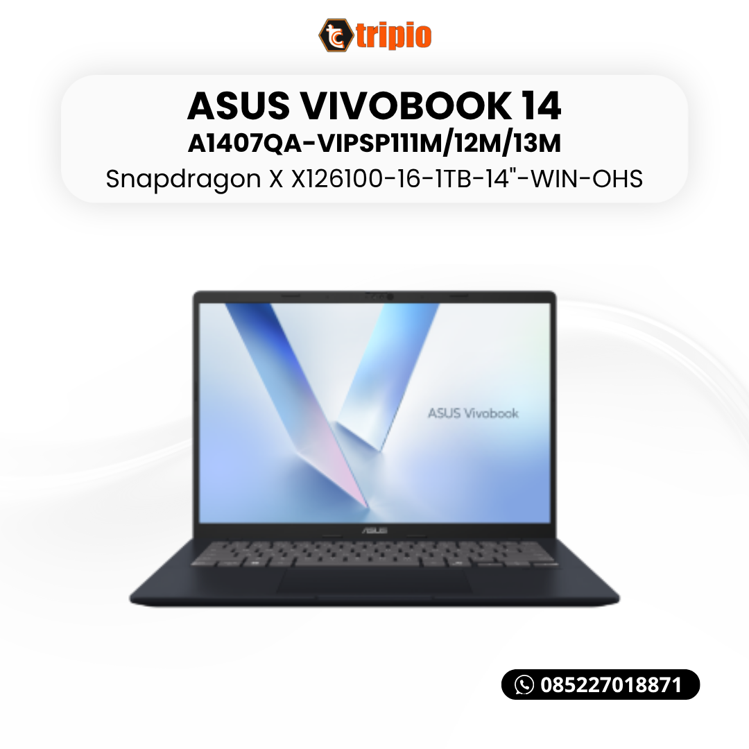 Asus Vivobook 14 A1407QA-VIPSP111M (Snapdragon X X1 26 100-16GB-1TB)