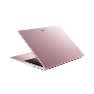 Acer Aspire Lite AL14-45P-R1QH warna pink tampak samping terbuka