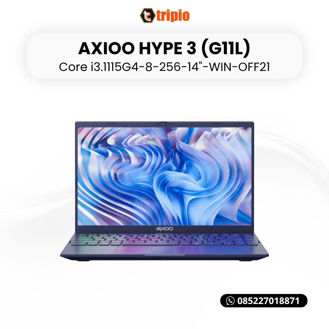 Axioo MyBook Hype 3 G11L (Intel Core i3.1215U-8GB-256GB)